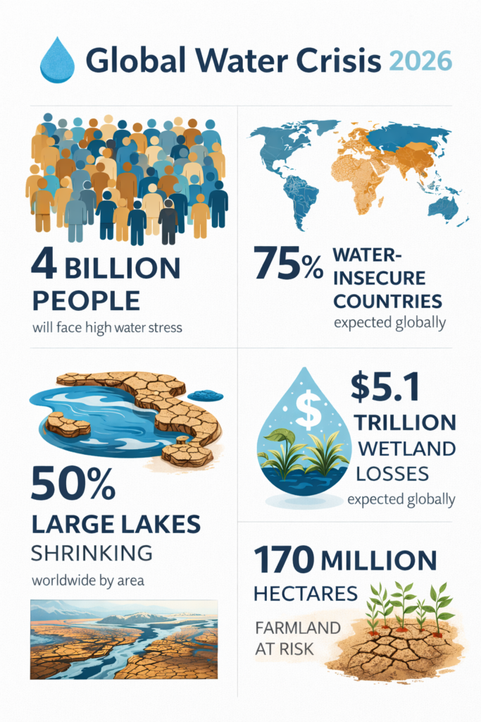 PBB Prediksi 4 Miliar Orang Krisis Air 2026